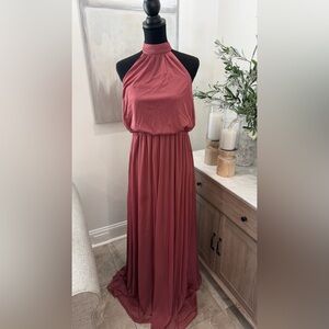 NWT Azazie Landry Dress in Desert Rose